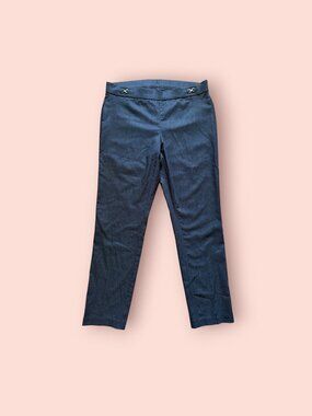 Rafaella Comfort Pull‑On Straight Leg Pants – Size L